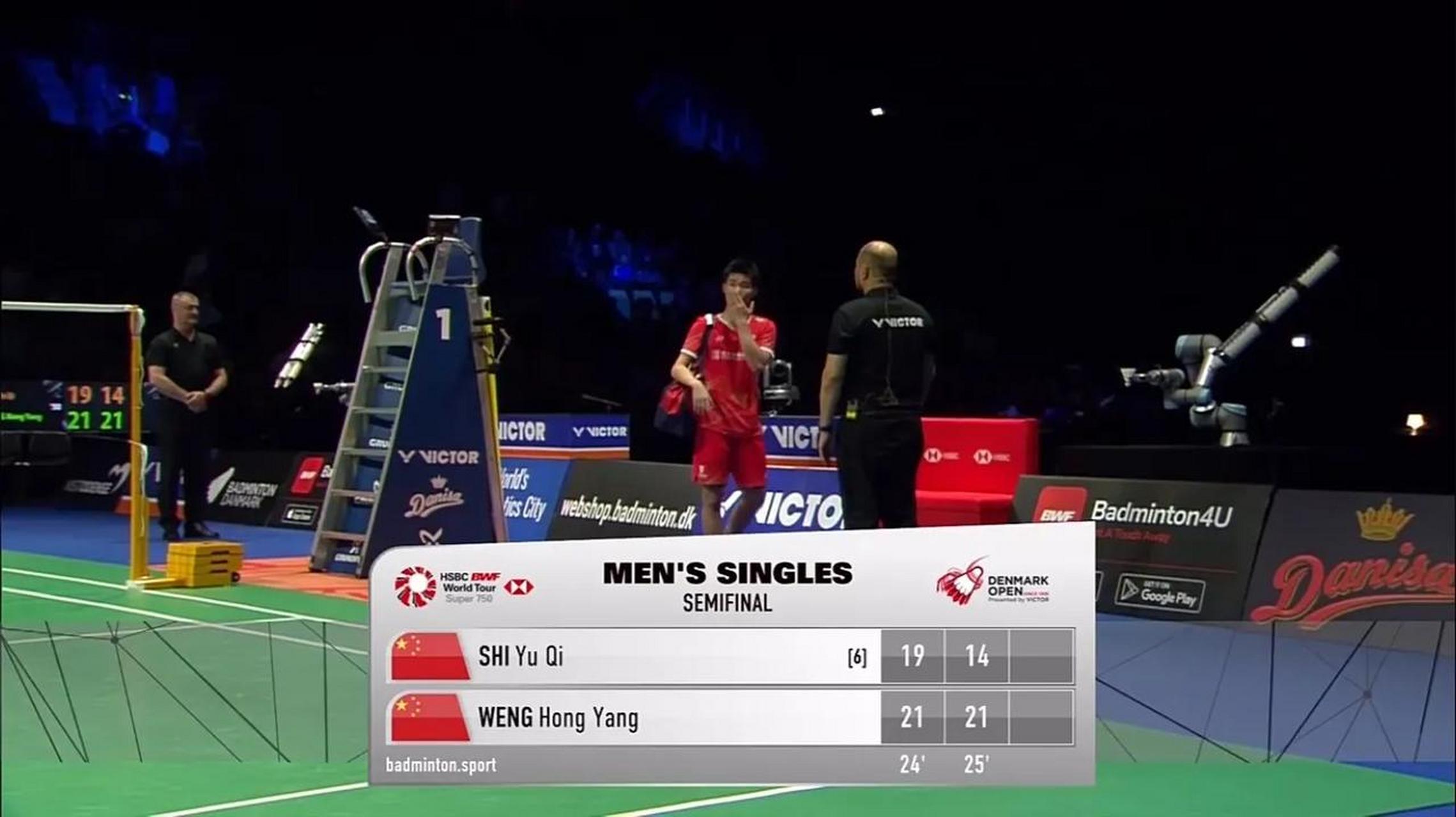 中国队完胜丹麦队，石宇奇扛起全队