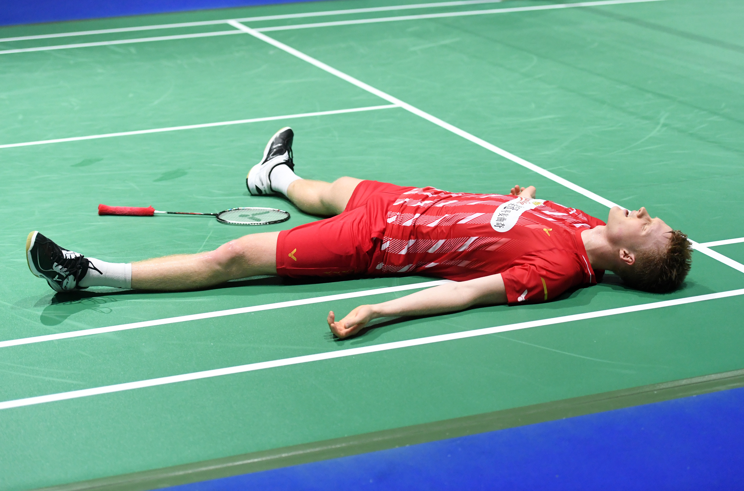 丹麦羽毛球队逆转泰国羽毛球队，马琳完成帽子戏法